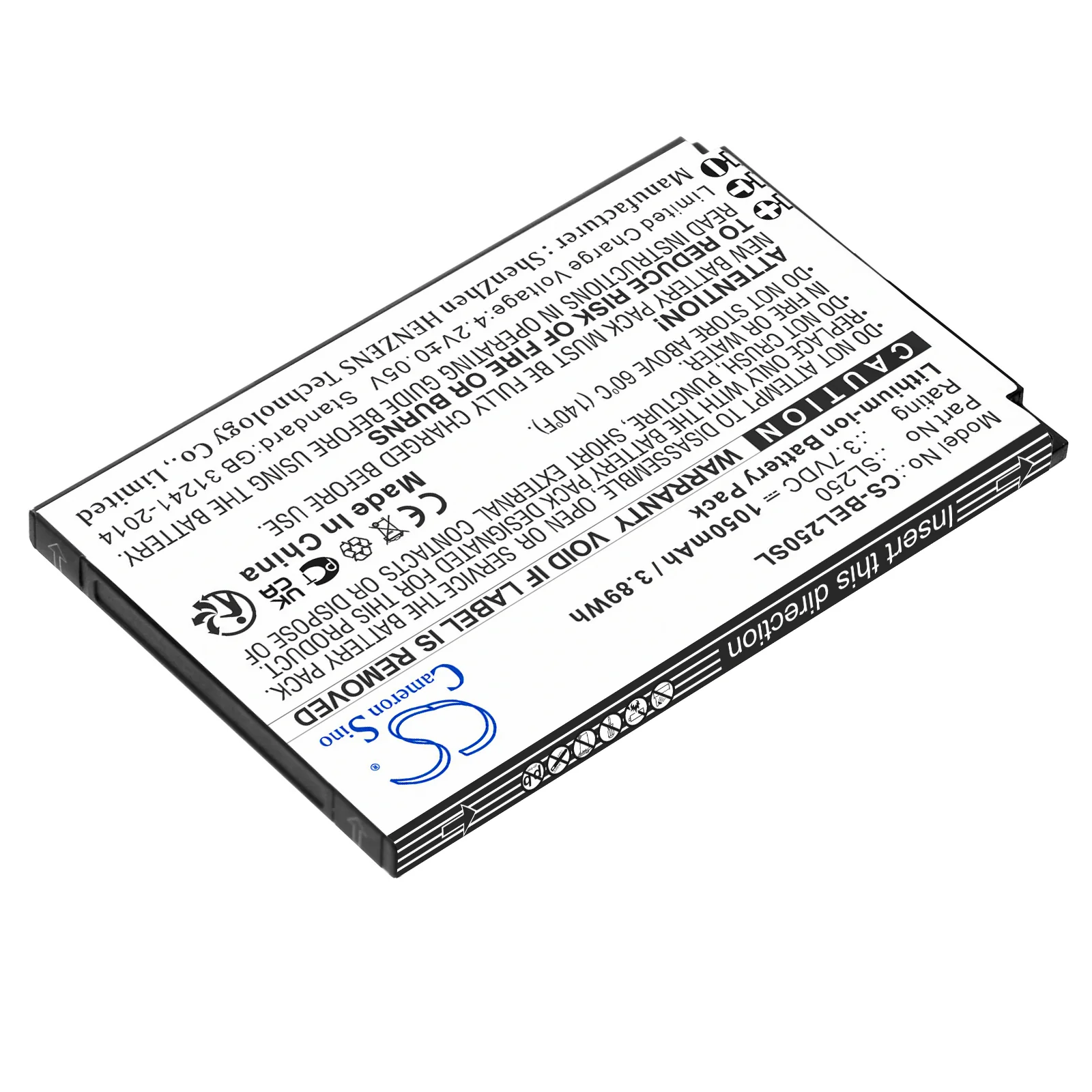 CS-BEL250SL : Battery for Bea-fon SL250 - Replaces Bea-fon SL250 - Image 2