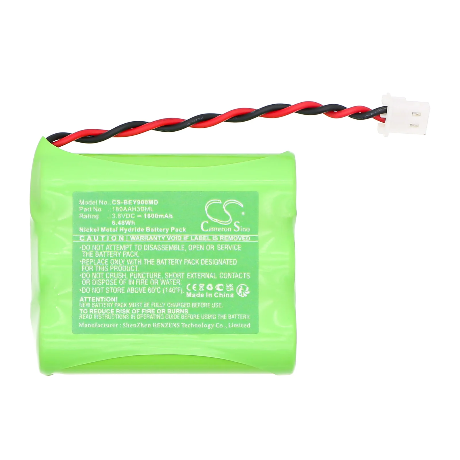 CS-BEY900MD : Battery for Bionet Oxy9 Vet - Replaces Bionet 180AAH3BML, OX-BAT - Image 2