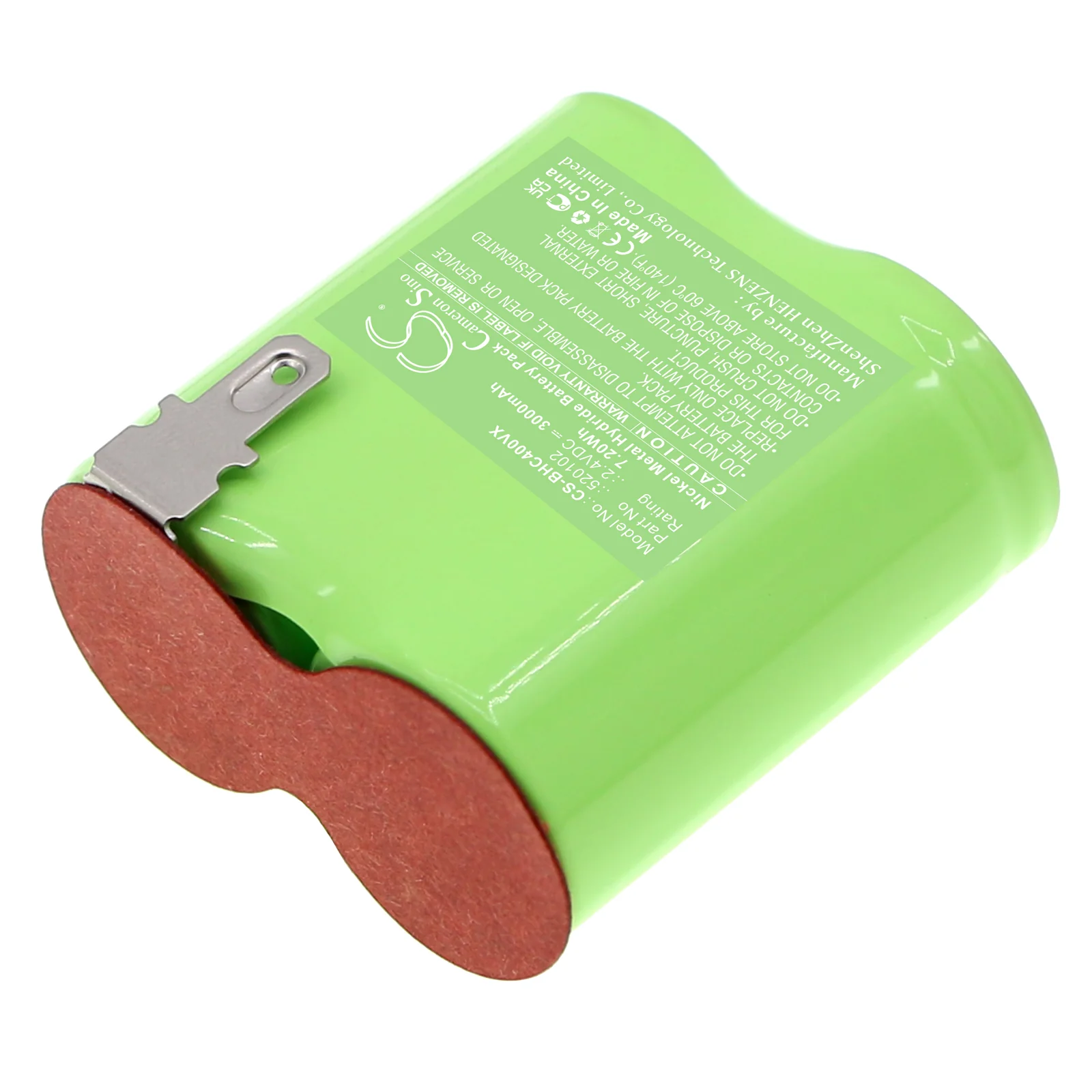 CS-BHC400VX : Battery for Black&Decker Classic HC400, Classic HC 410E, Classic HC410 and others - Replaces Black&Decker 520102 - Image 2