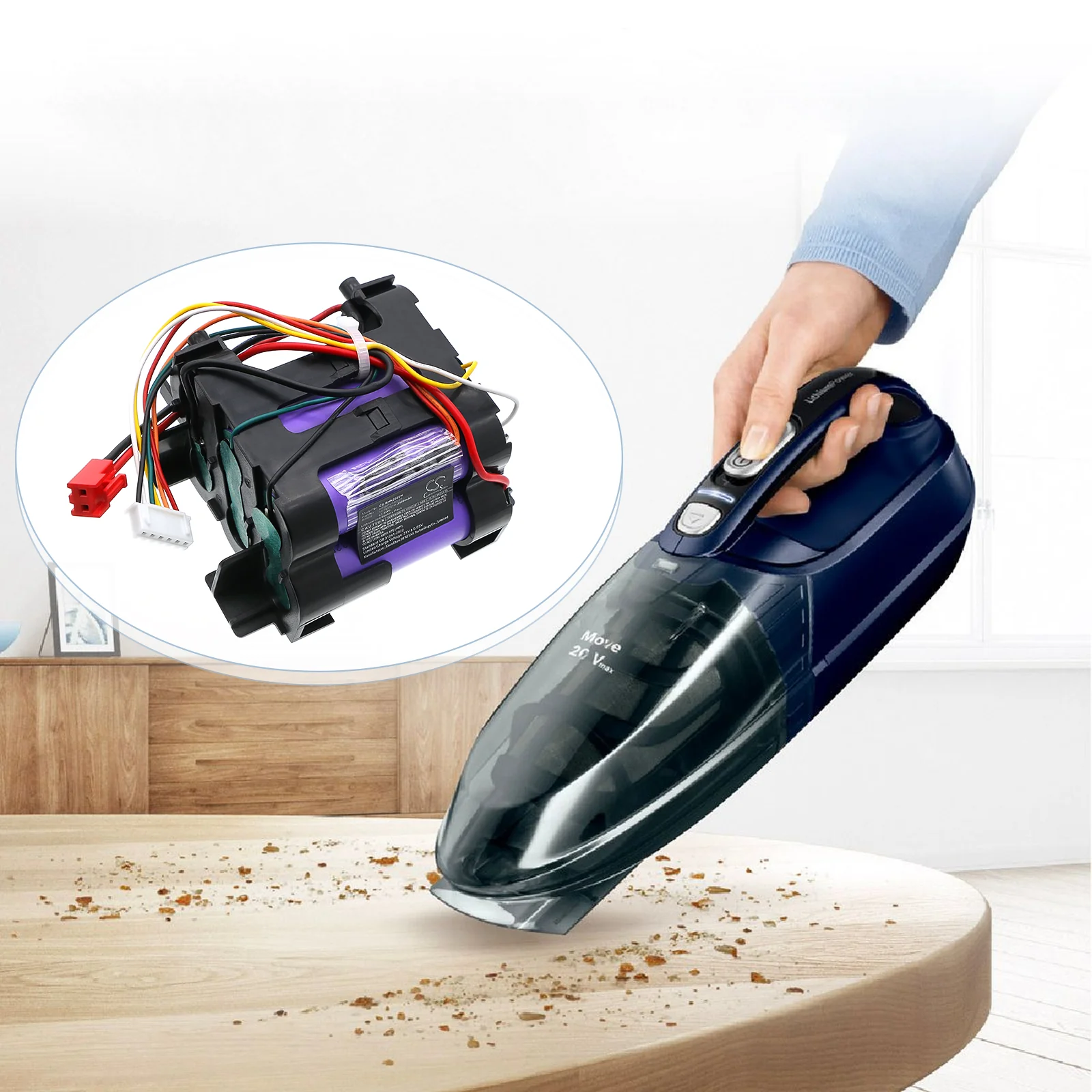 CS-BHN200VH : Battery for Bosch BHN20L, BHN20L/04, Move 20V - Replaces Bosch 801BPV180-01 - Image 4