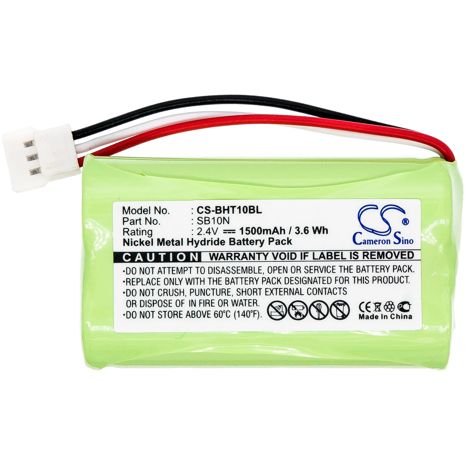 CS-BHT10BL : Battery for Denso GT10B, DS26H2-D - Replaces Denso SB10N - Image 3
