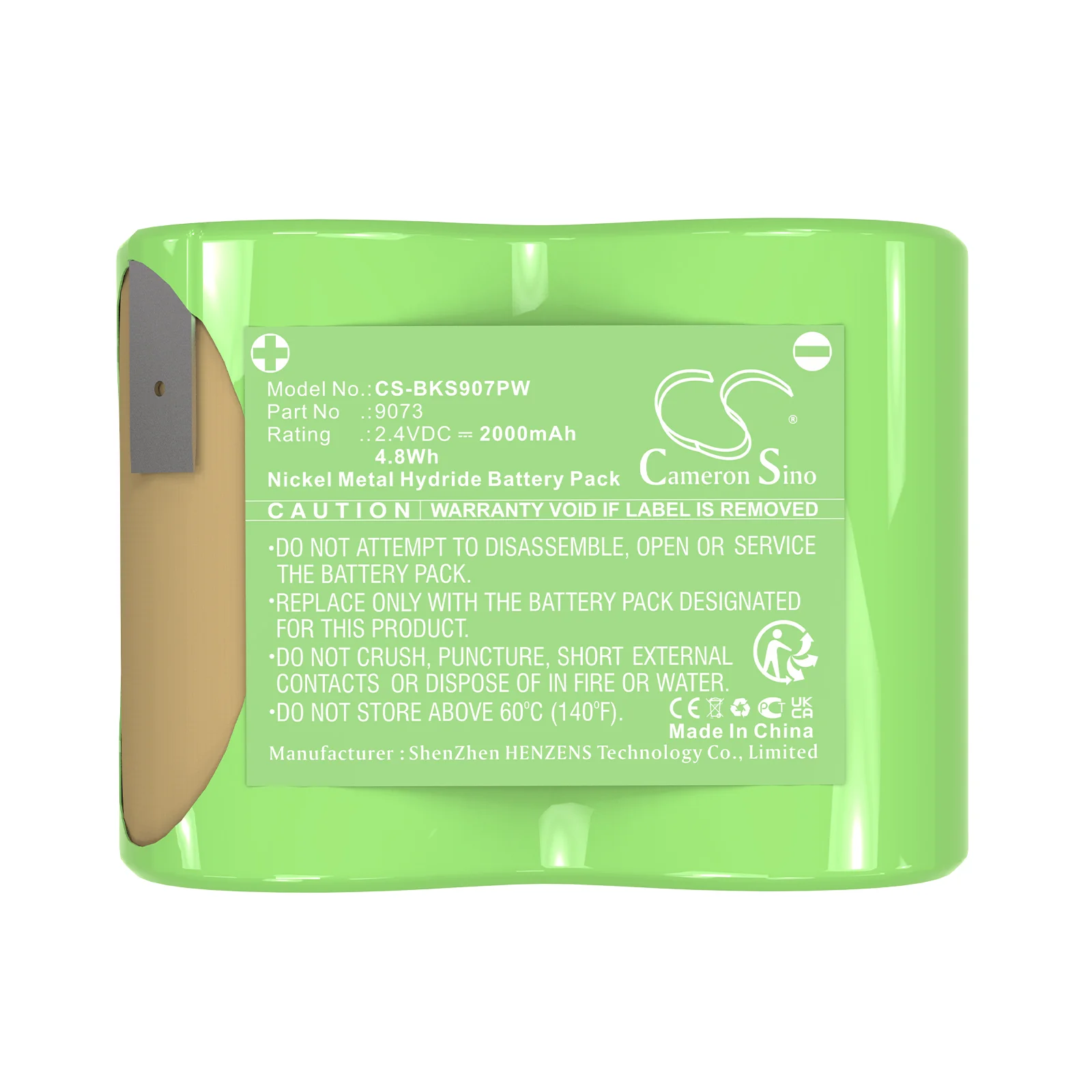 CS-BKS907PW : Battery for Black & Decker 9073, 9073 Type 1 - Image 6