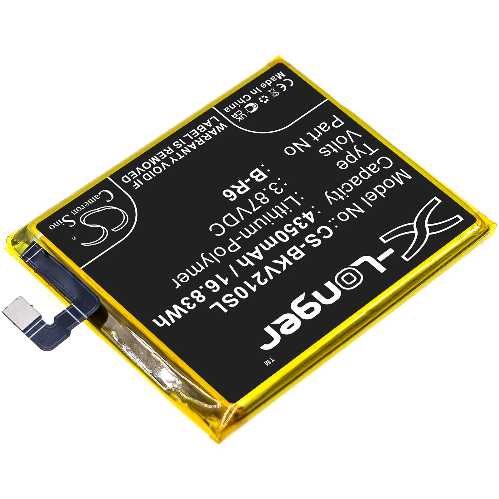 CS-BKV210SL : Battery for Vivo X70 Pro, X70 Pro 5G, V2105 - Replaces Vivo B-R6 - Image 2