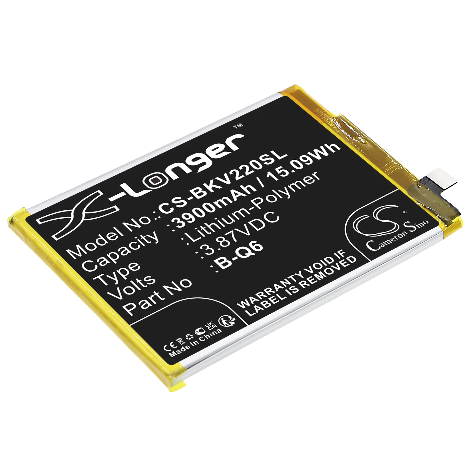 CS-BKV220SL : Battery for Vivo V21e, V21e 5G, V2055 - Replaces Vivo B-Q6 - Image 4