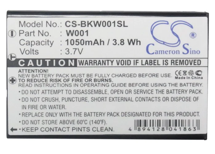 CS-BKW001SL : Battery for Belkin Wifi Skype Phone, F1PP000GN-SK, WSKP100 and others - Replaces Belkin W0001 - Image 5