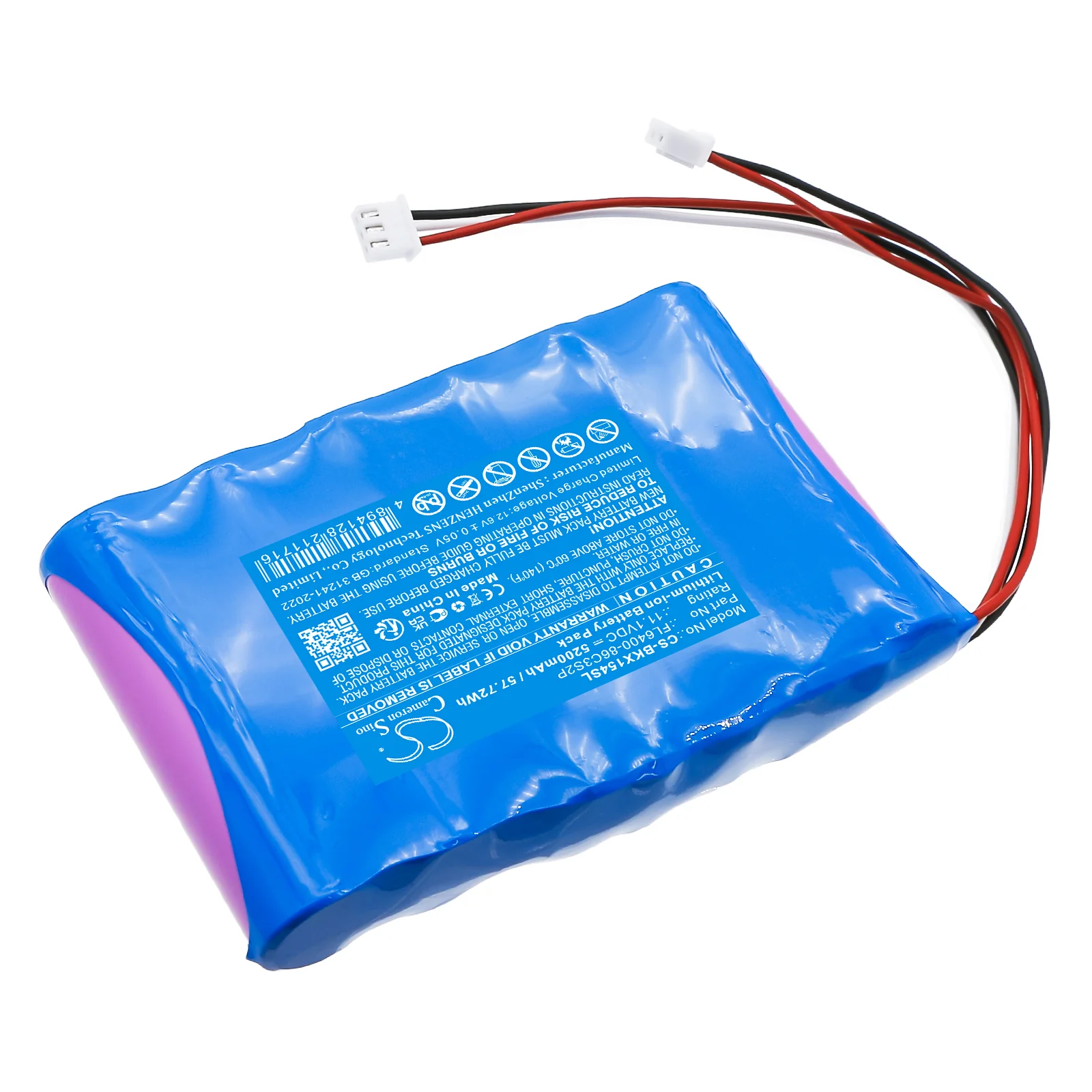 CS-BKX154SL : Battery for Brookstone 154544, Big Blue Party, Big Blue Party X - Replaces Brookstone FL6400-86C3S2P - Image 4