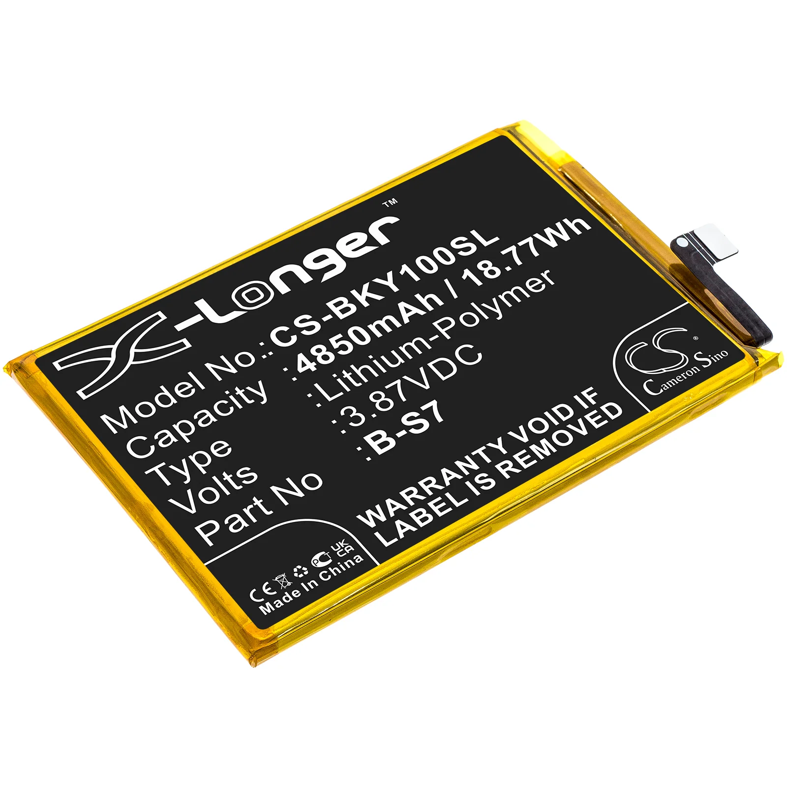 CS-BKY100SL : Battery for Vivo Y01 - Replaces Vivo B-S7 - Image 5