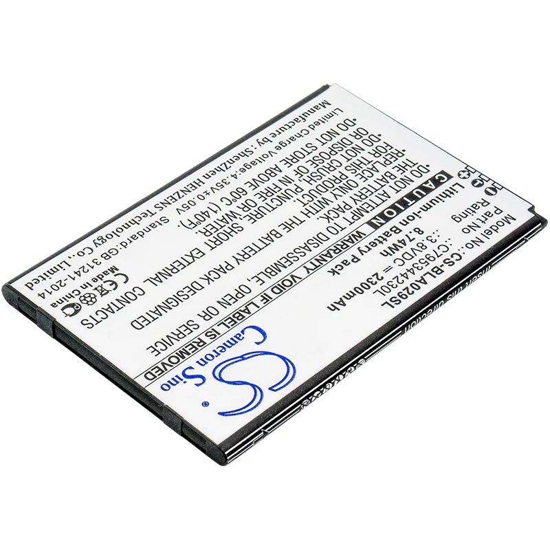 CS-BLA029SL : Battery for BLU Studio J5, S0290UU - Replaces BLU C795344230L - Image 2