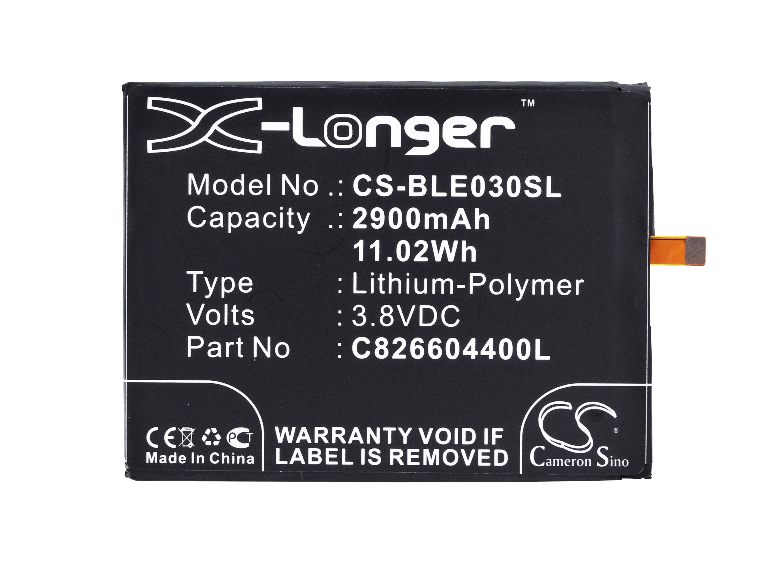 CS-BLE030SL : Battery for BOWAY U11 - Replaces BOWAY BP-401B - Image 5