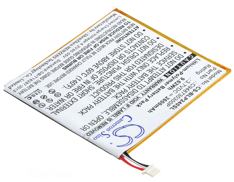 CS-BLP240SL : Battery for BLU TouchBook G7, P240u, TouchBook G7 G7 7.0" 3G and others - Replaces BLU C948730300P - Image 2
