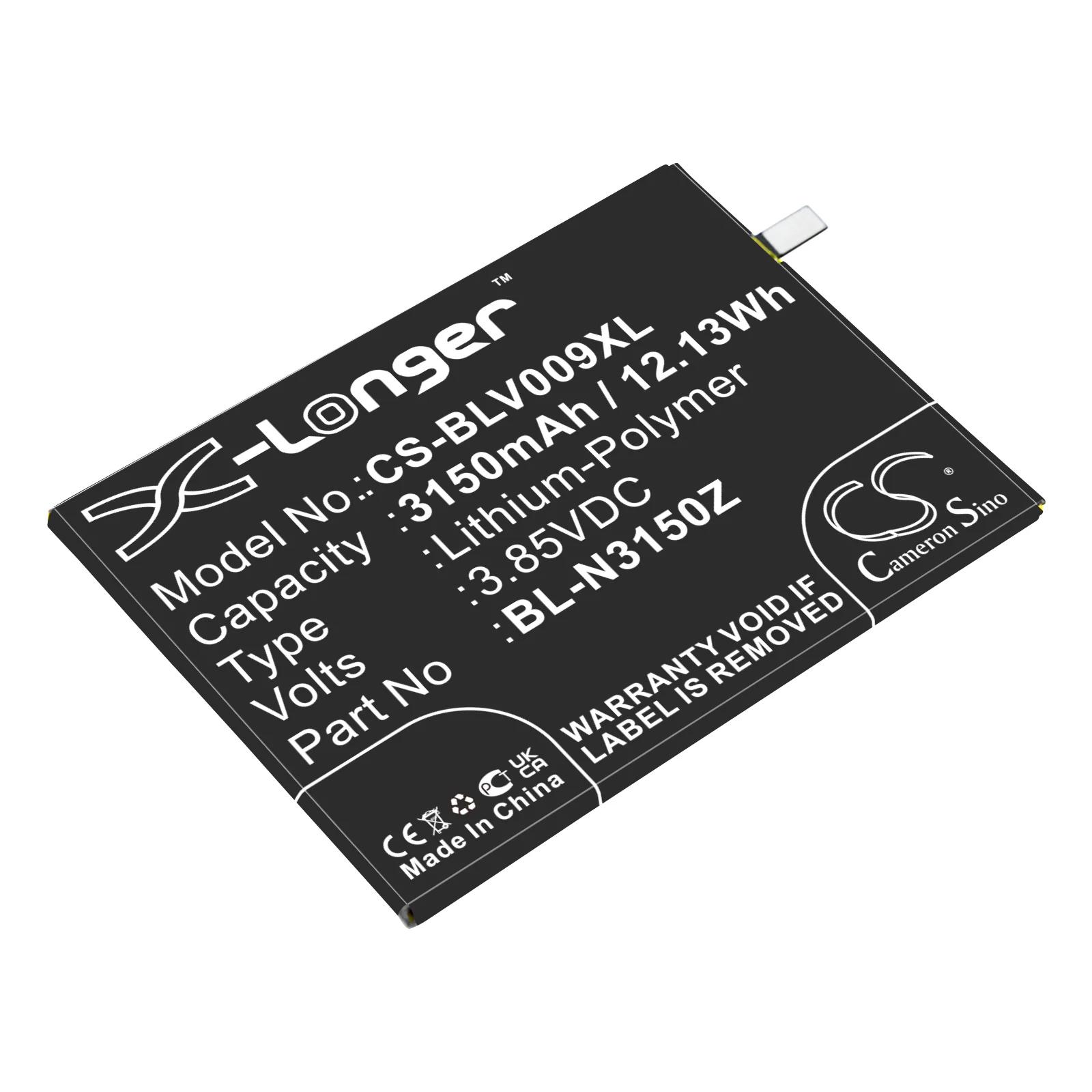 CS-BLV009XL : Battery for GIONEE S6s, Elife S6s - Replaces GIONEE BL-N3150Z