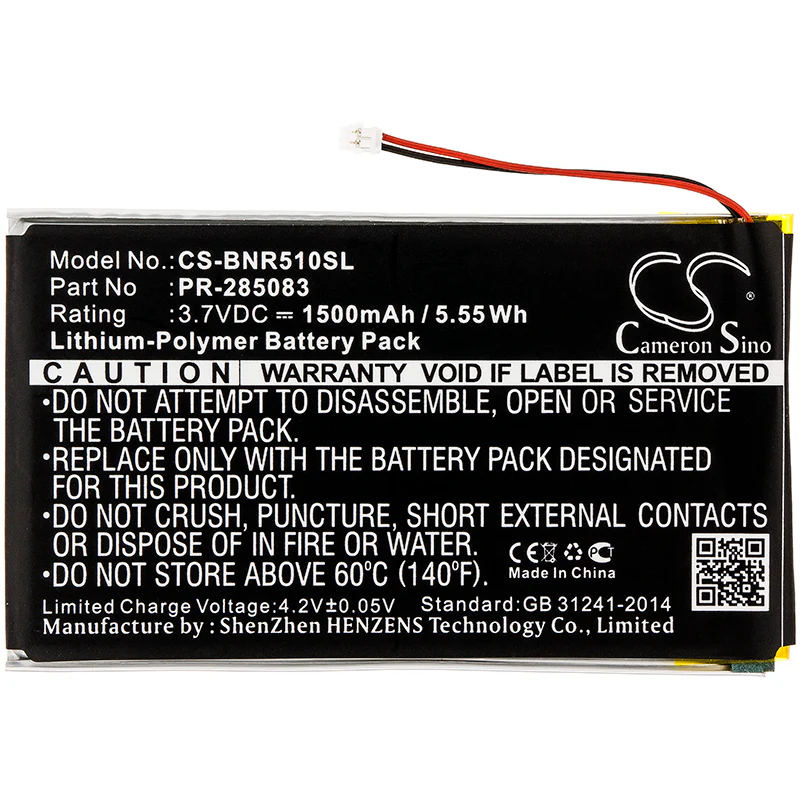 CS-BNR510SL : Battery for Kobo Glo HD, Aura, H2O - Replaces Pocketbook PR-285083 - Image 3