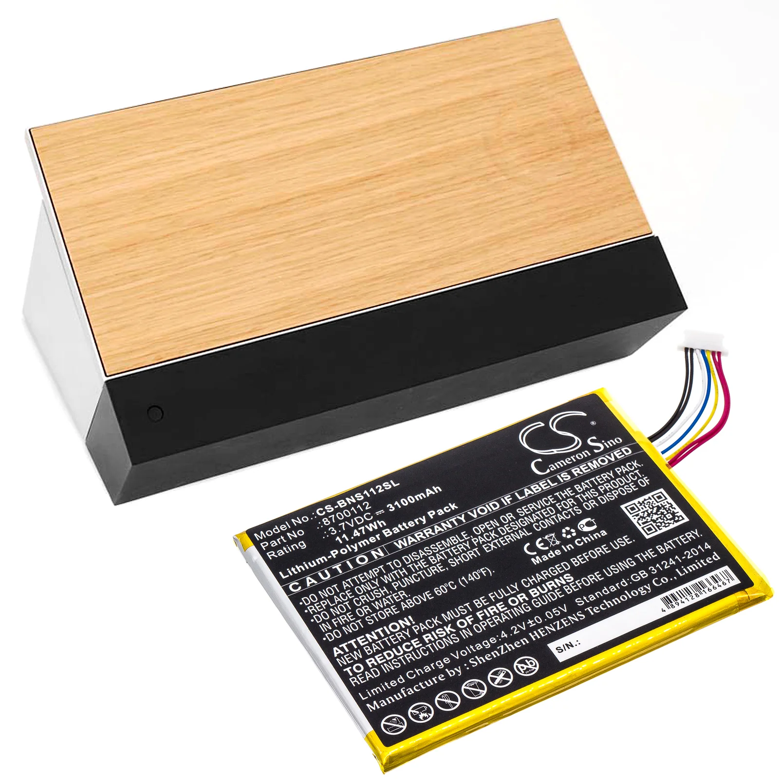 CS-BNS112SL : Battery for Bang & Olufsen BeoSound Moment - Replaces Bang & Olufsen 8700112 - Image 6