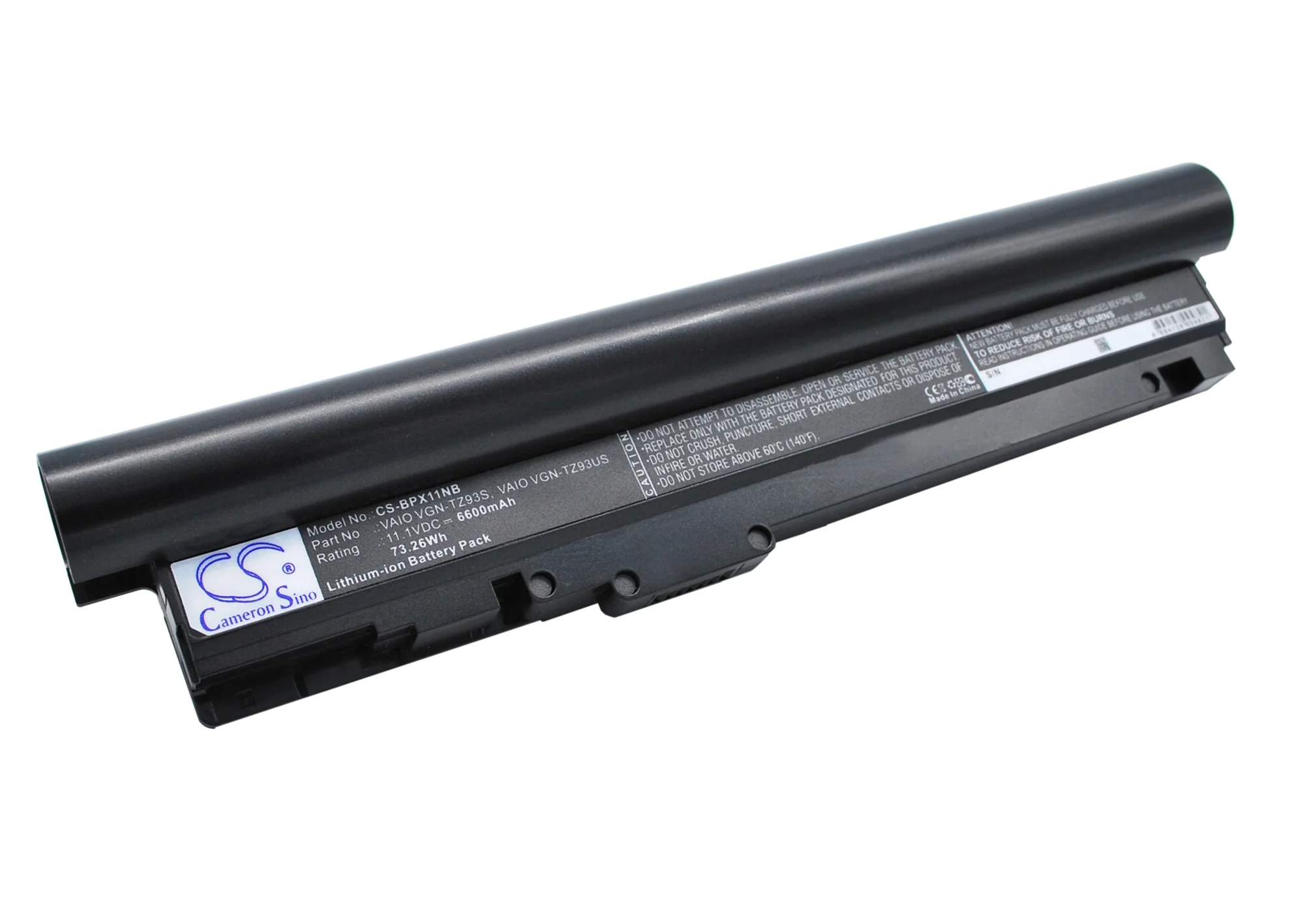 CS-BPX11NB : Battery for Sony VAIO VGN-TZ121, VAIO VGN-TZ130N/B, VAIO VGN-TZ131N and others - Replaces Sony VGP-BPX11 - Image 3