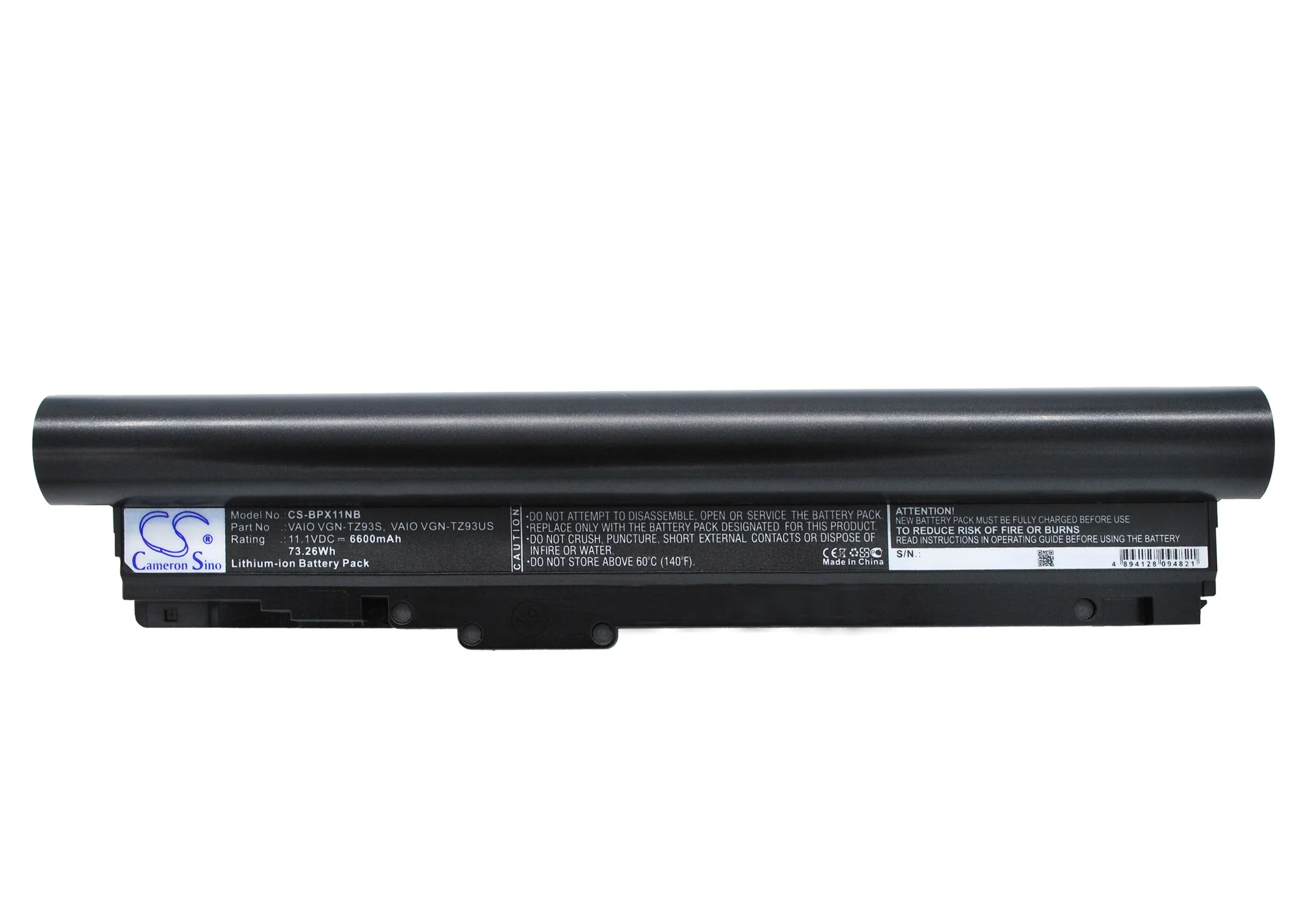 CS-BPX11NB : Battery for Sony VAIO VGN-TZ121, VAIO VGN-TZ130N/B, VAIO VGN-TZ131N and others - Replaces Sony VGP-BPX11 - Image 5