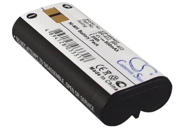 CS-BR403 : Battery for Olympus DS-5000ID, DS-5000, DS-2300 and others - Replaces Olympus BR-402, BR-403 - Image 2