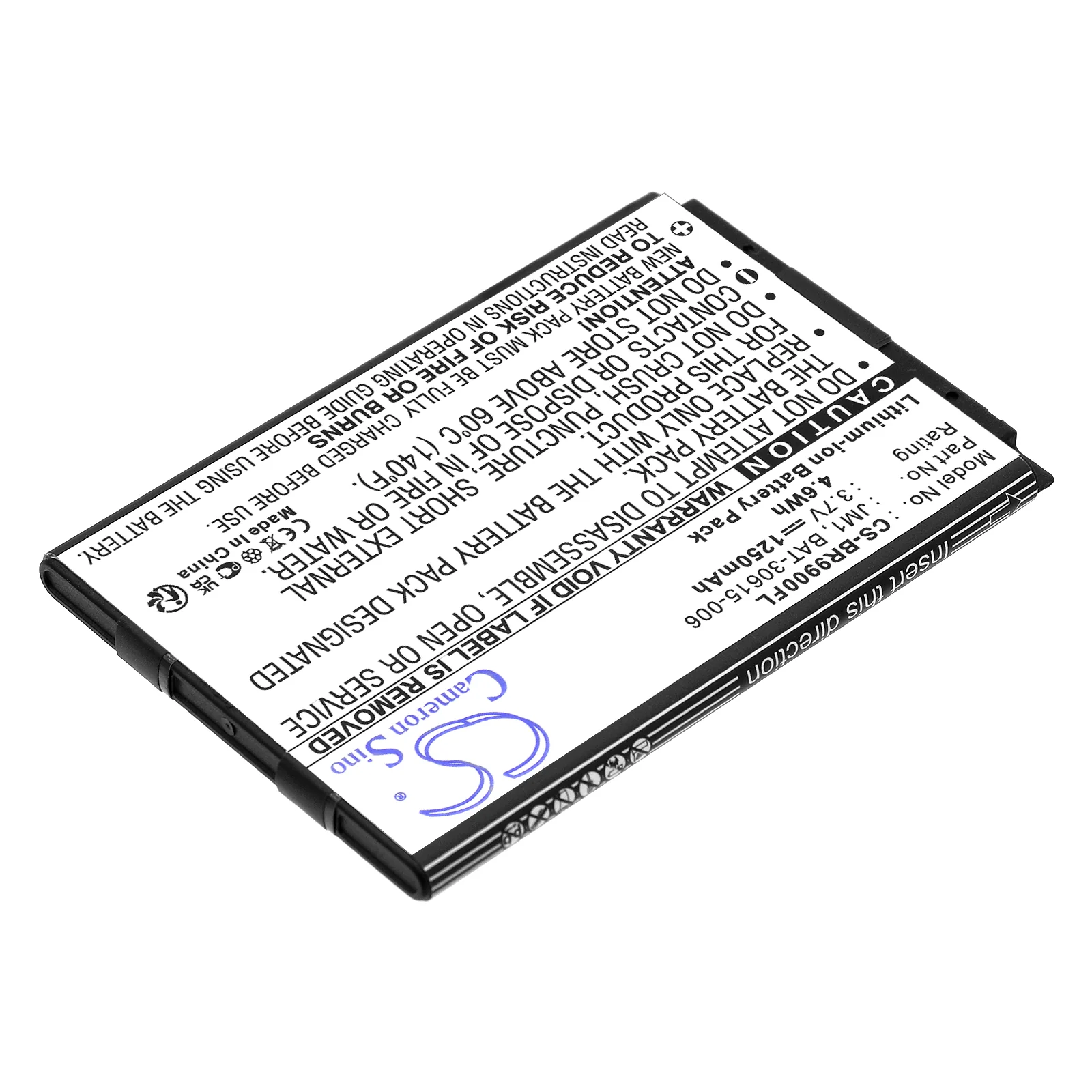 CS-BR9900FL : Battery for Blackberry Bold Touch 9900, Pluto, Bold Touch 9930 and others - Replaces Blackberry JM1, BAT-30615-006, J-M1 - Image 2