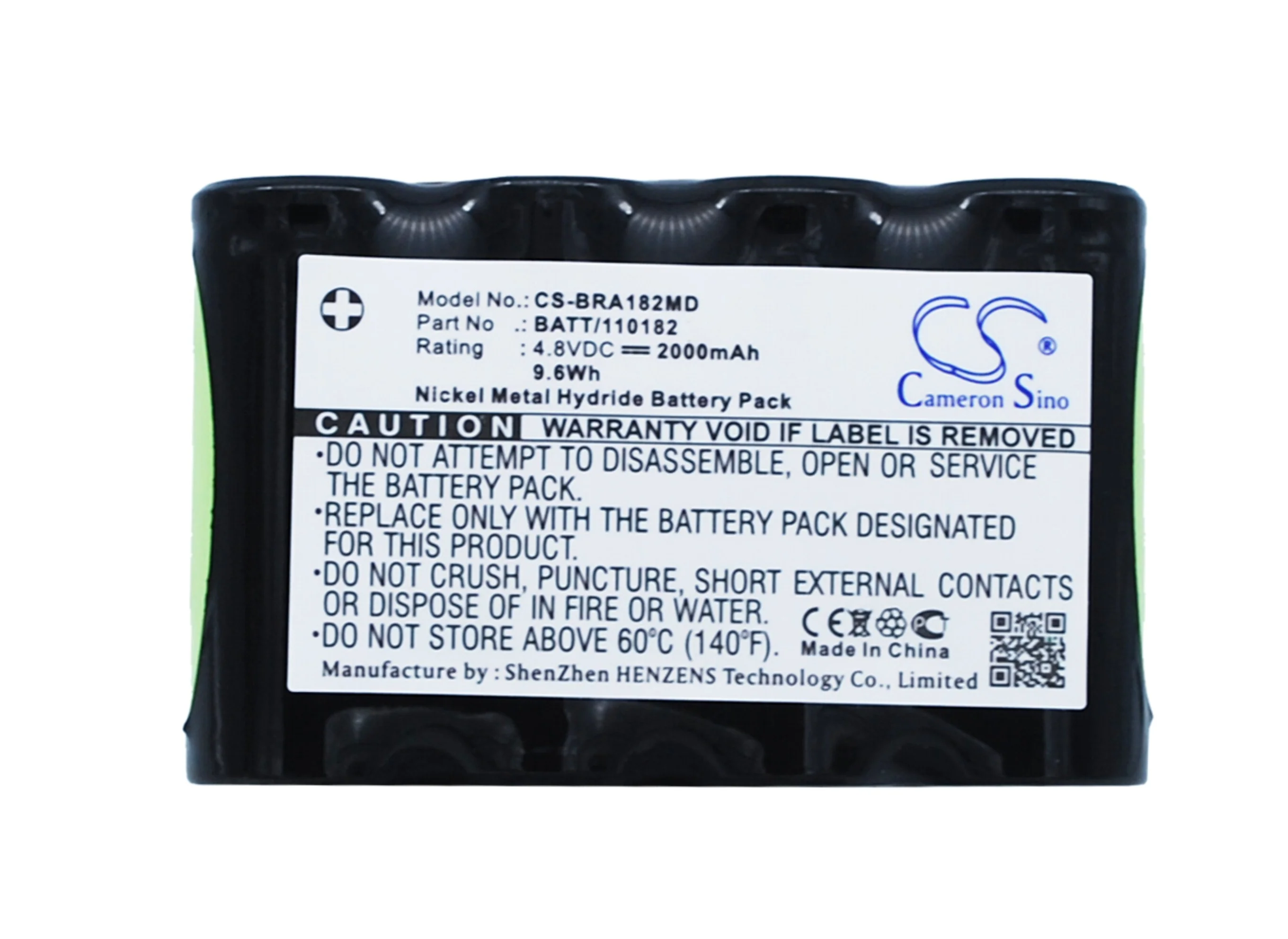 CS-BRA182MD : Battery for Braun Infusoport - Replaces Braun 120182, BATT/110182 - Image 5