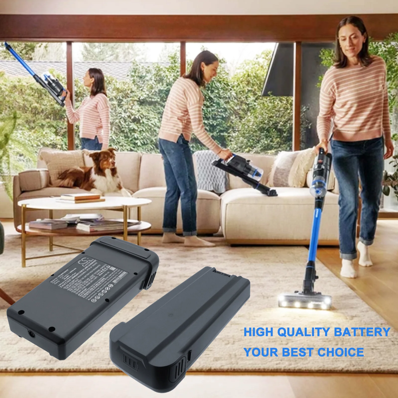 CS-BSF280VX : Battery for Bissell PowerClean FurFinder 4239, PowerClean FurGuard 200W, PowerClean FurGuard 280W and others - Replaces Bissell 1643447, 1643449, 1644206 and others - Image 3