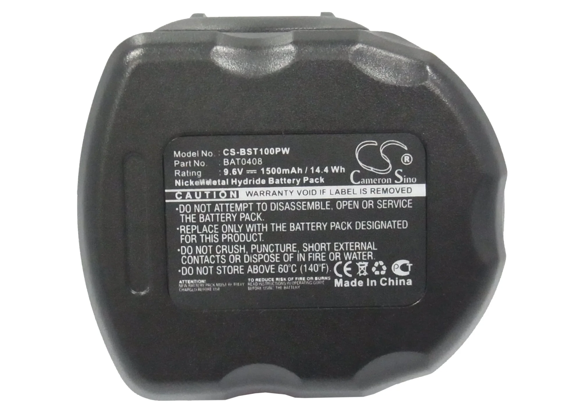 CS-BST100PW : Battery for Bosch GSR 9.6-1, GSR 9.6-2, GSR 9.6V and others - Replaces Bosch 2 607 335 707, 2 607 335 272, 2 607 335 260 and others - Image 5