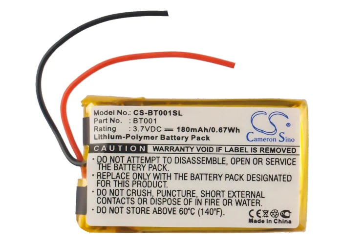 CS-BT001SL : Battery for Globalstar 001, BT-001 Bluetooth GPS, BT-001 - Replaces JBL GSP042030 - Image 5