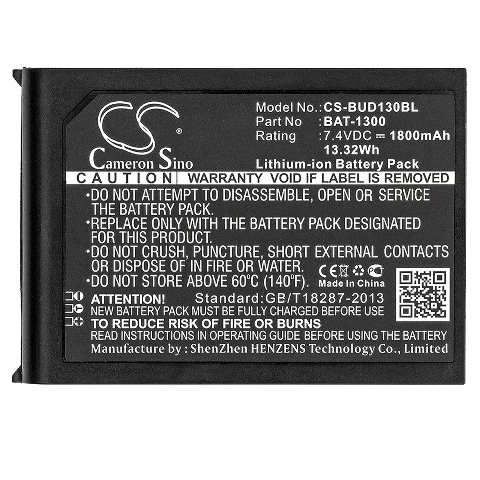 CS-BUD130BL : Battery for Bluebird Pidion BIP-1300 - Replaces Bluebird BAT-1300 - Image 5