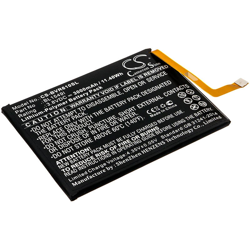 CS-BVR610SL : Battery for BlackView R6 - Replaces BlackView BL1549I - Image 3