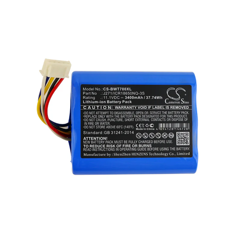 CS-BWT700XL : Battery for Bowers & Wilkins T7 - Replaces Bowers & Wilkins J271/ICR18650NQ-3S - Image 3