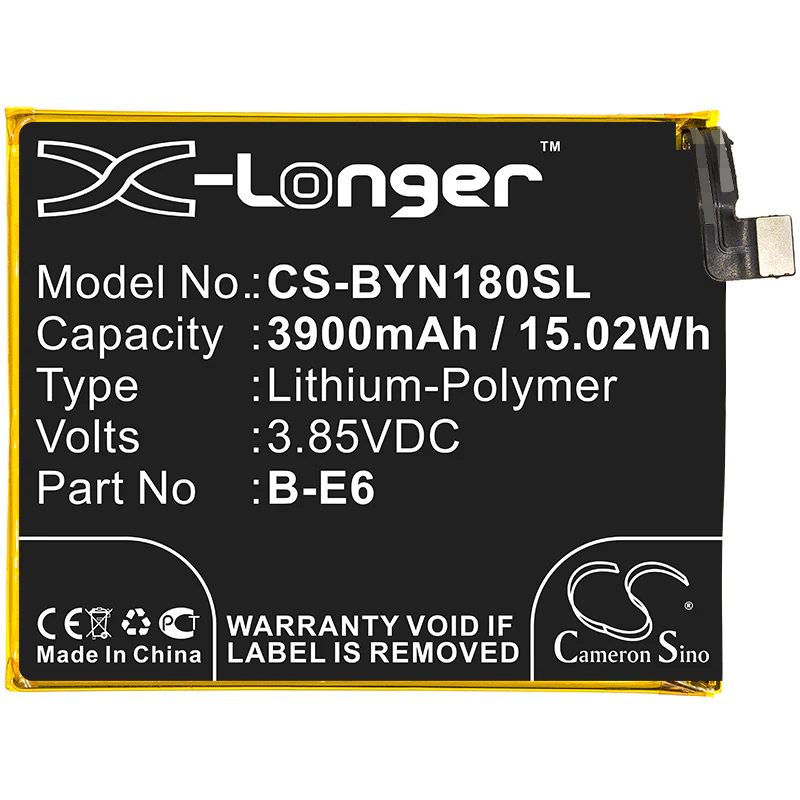 CS-BYN180SL : Battery for VIVO NEX, NEX S, NEX A and others - Replaces VIVO B-E6 - Image 3