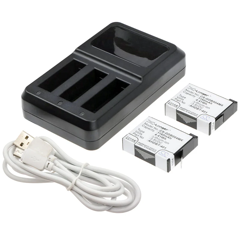 CS-CB001 : For GoPro Hero 4, Hero 4 Silver, Hero 4 Black and others - Replaces GoPro AHDBT-401, 335-06532-000 - Image 3