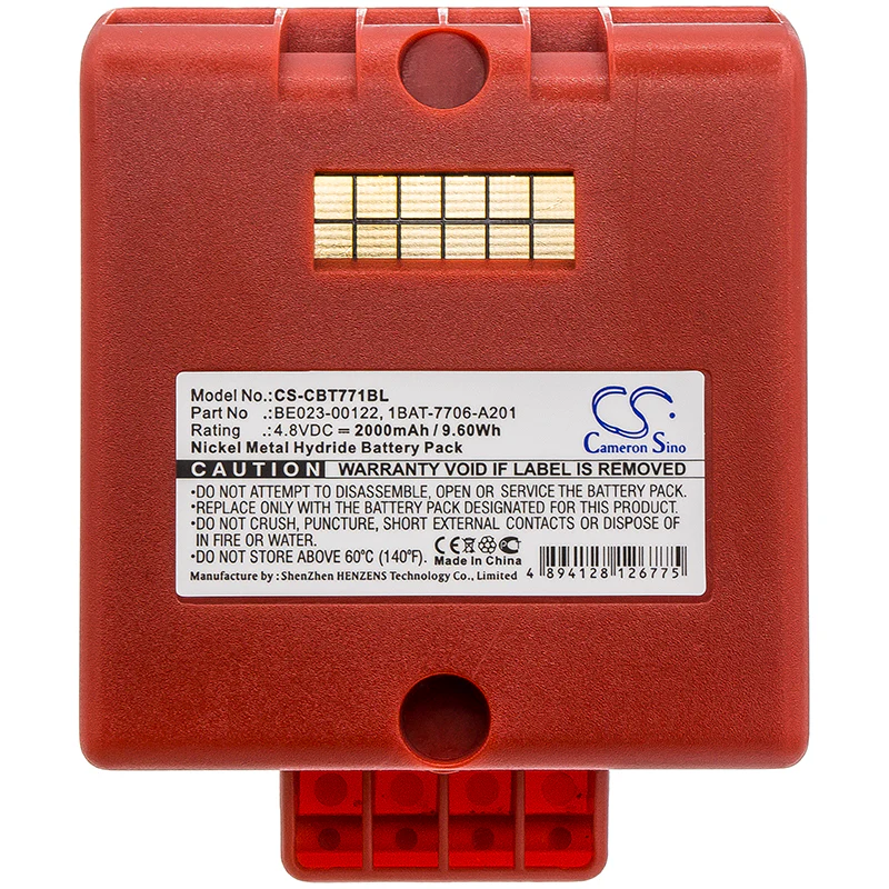 CS-CBT771BL : Battery for Cattron Theimeg LRC, LRC-L, LRC-M and others - Replaces Cattron Theimeg 1BAT-7706-A201, BE023-00122, 1BAT-7706-A101.E and others - Image 2