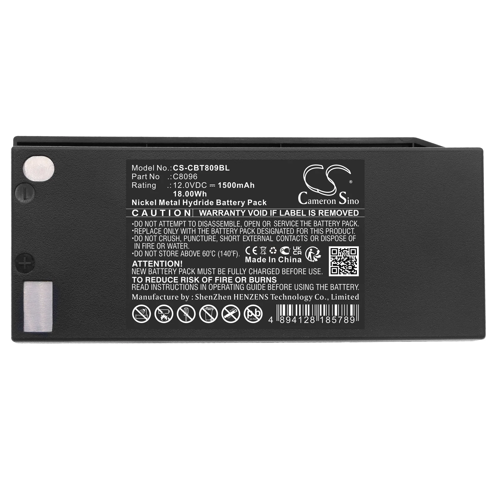 CS-CBT809BL : Battery for Cattron Theimeg Toggle Controller, 7700T15, T01 - Replaces Cattron Theimeg C8096 - Image 5