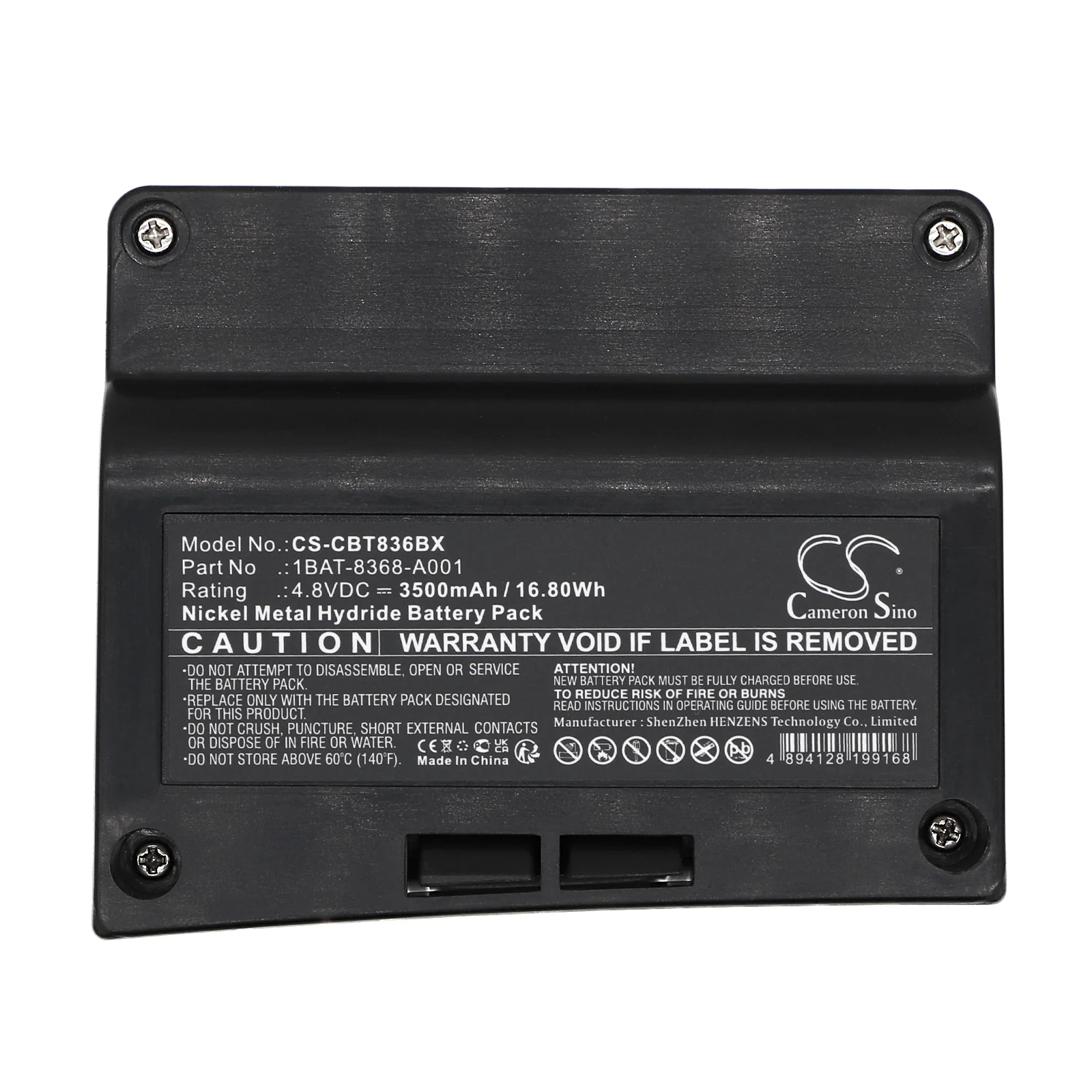 CS-CBT836BX : Battery for Cattron Theimeg LRC-S, Laird LRC-S - Replaces Cattron Theimeg 1BAT-8368-A001, 1BAT-8368-A001.D - Image 5