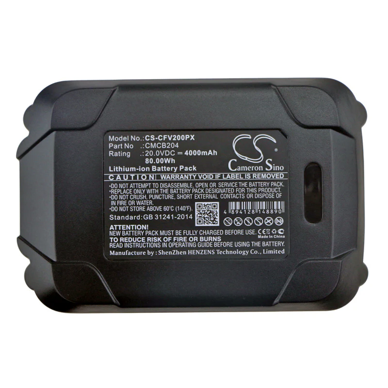 CS-CFV200PX : Battery for Craftsman V20 Cordless Compact Blower, CMCBL0100, CMCBL0100B and others - Replaces Craftsman CMCB204, CMCB204-2, CMCB205 - Image 6