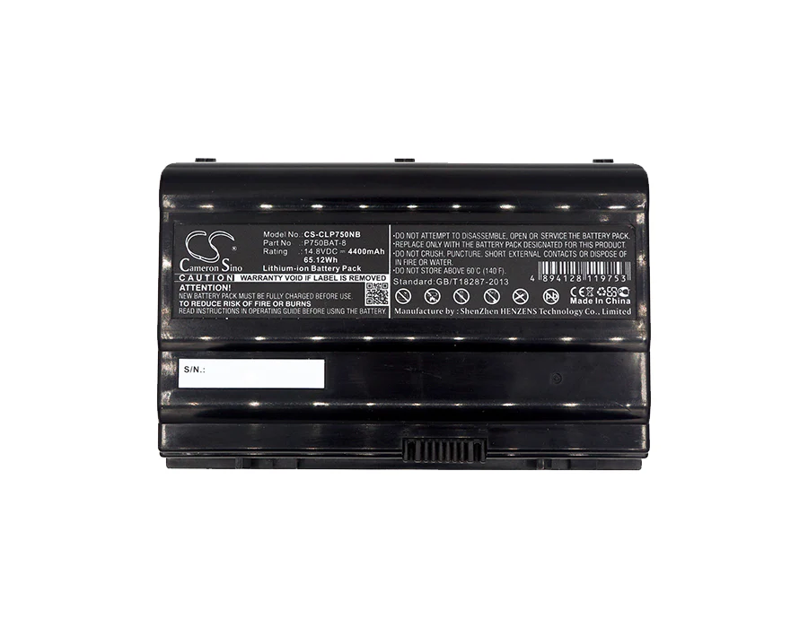 CS-CLP750NB : Battery for Schenker XMG U507, XMG U706-1ab, XMG U705-3UK and others - Replaces Clevo P750BAT-8, 6-87-P750S-4272, 4ICR18/65-2 and others - Image 5