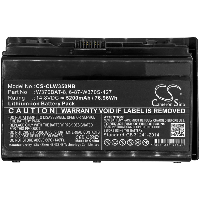 CS-CLW350NB : Battery for Schenker XMG A722, XMG A723-8UC, W370ST and others - Replaces Clevo 6-87-W370S-427, 6-87-W370S-4271, 6-87-W37ES-427 and others - Image 3