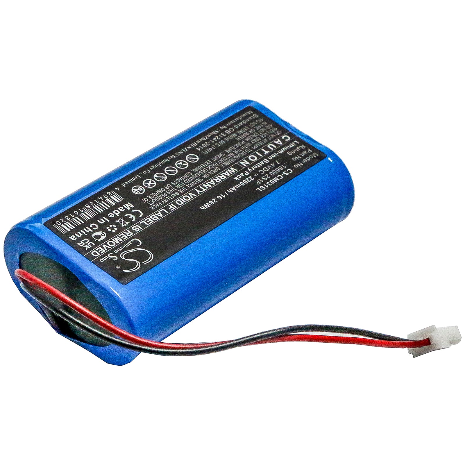 CS-CM031SL : Replaces Custom Battery Packs 18650 2S1P - Image 2