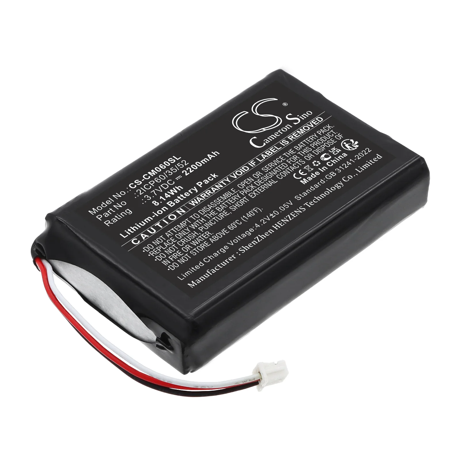 CS-CM060SL : Replaces Custom Battery Pack 2ICP60/35/51