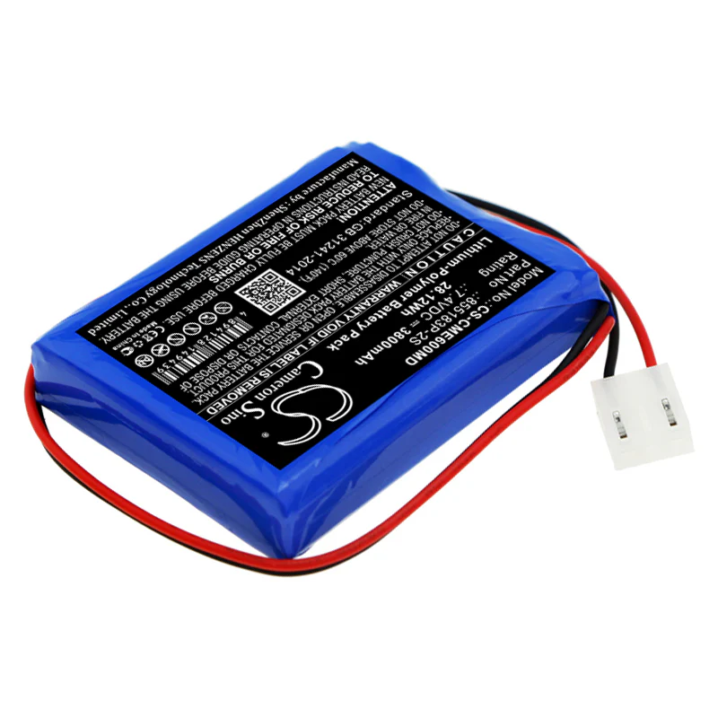 CS-CME600MD : Battery for CONTEC ECG-600G - Replaces CONTEC 855183P-2S - Image 2