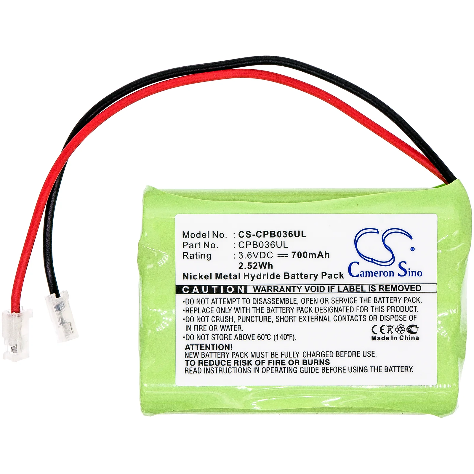 CS-CPB036UL : Battery for Universal AAA x 3 - Replaces Universal AAA x 3 - Image 3