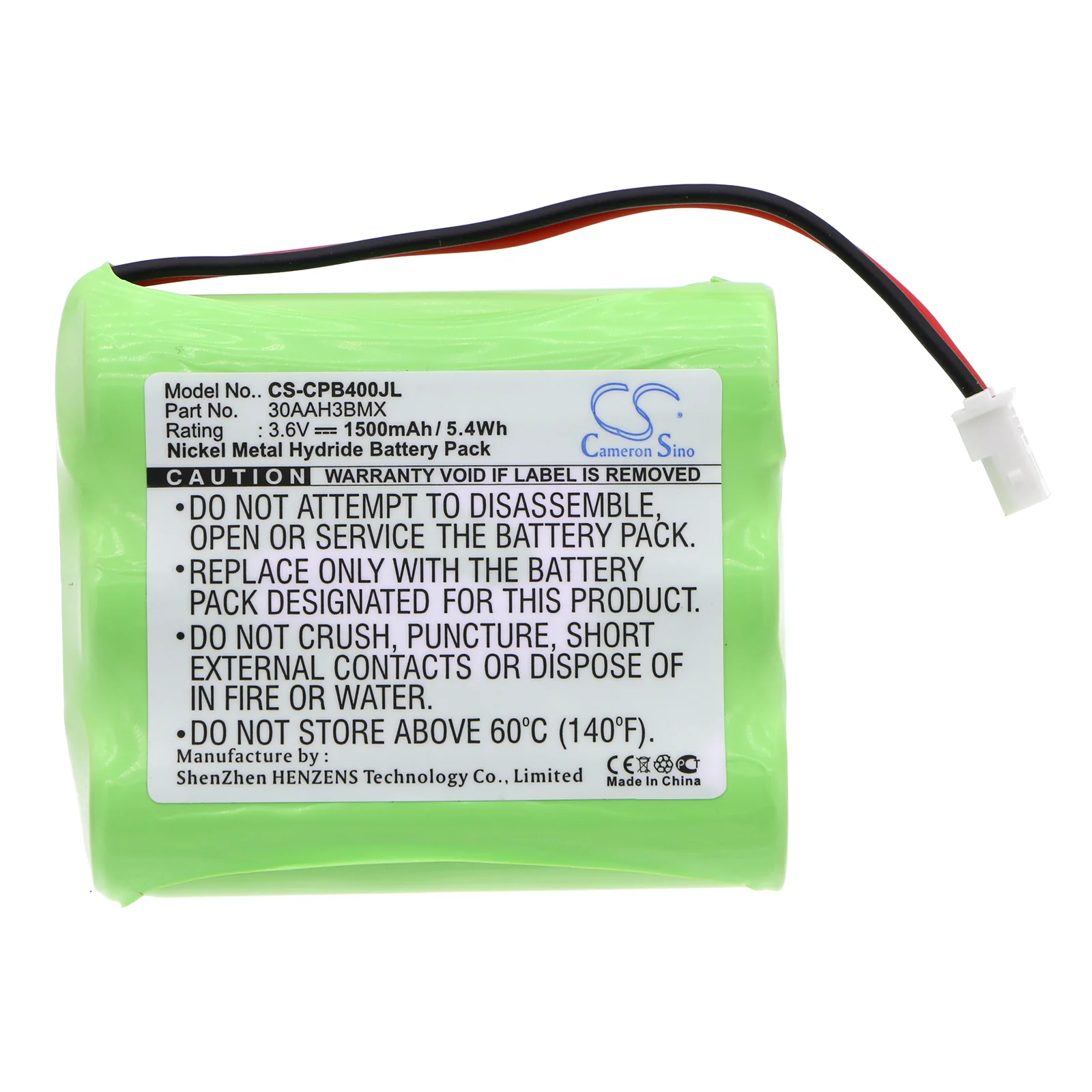 CS-CPB400JL : Battery for Rayovac RAY42 - Replaces Radio Shack 960-1357 - Image 3