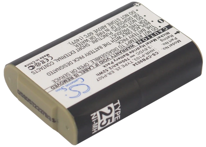 CS-CPB9034 : Battery for Radio Shack 23-966, 43-9004, 43-9015 and others - Replaces Radio Shack P103, HHR-P103, HHR-P103A and others - Image 2