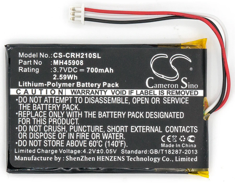 CS-CRH210SL : Battery for CORSAIR H2100, Gaming H2100 Dolby 7.1 Wireless Gaming Headset, CA-9011136-AP and others - Replaces CORSAIR MH45908 - Image 5