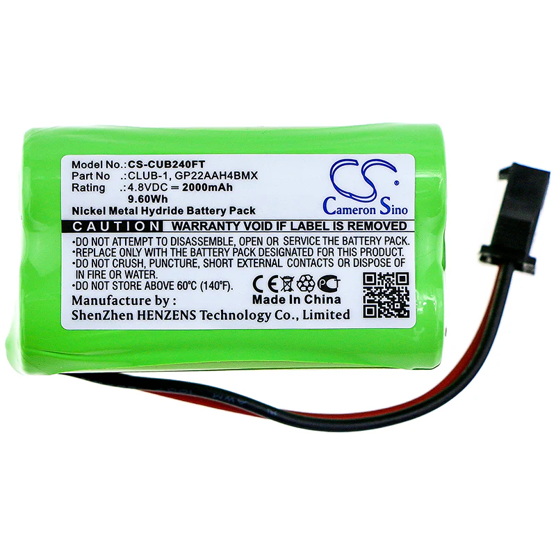 CS-CUB240FT : Battery for Clulite Range, Torch - Replaces Clulite CLUB-1, INT-1, FAN-1 and others - Image 2