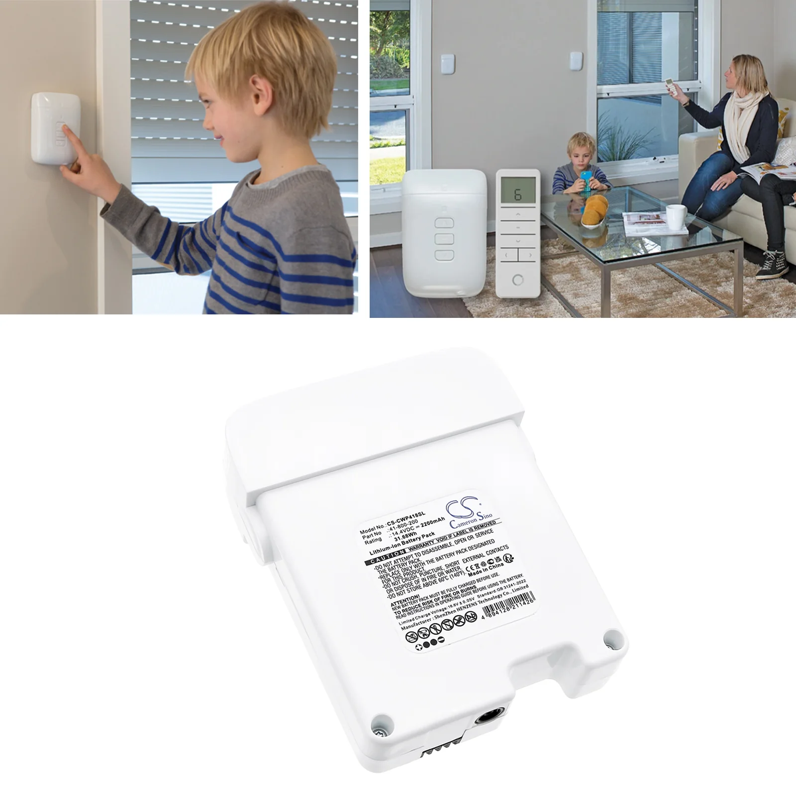 CS-CWP418SL : Battery for CWP Powersmart Controller and cradle - Replaces CWP 41-800-200 - Image 7