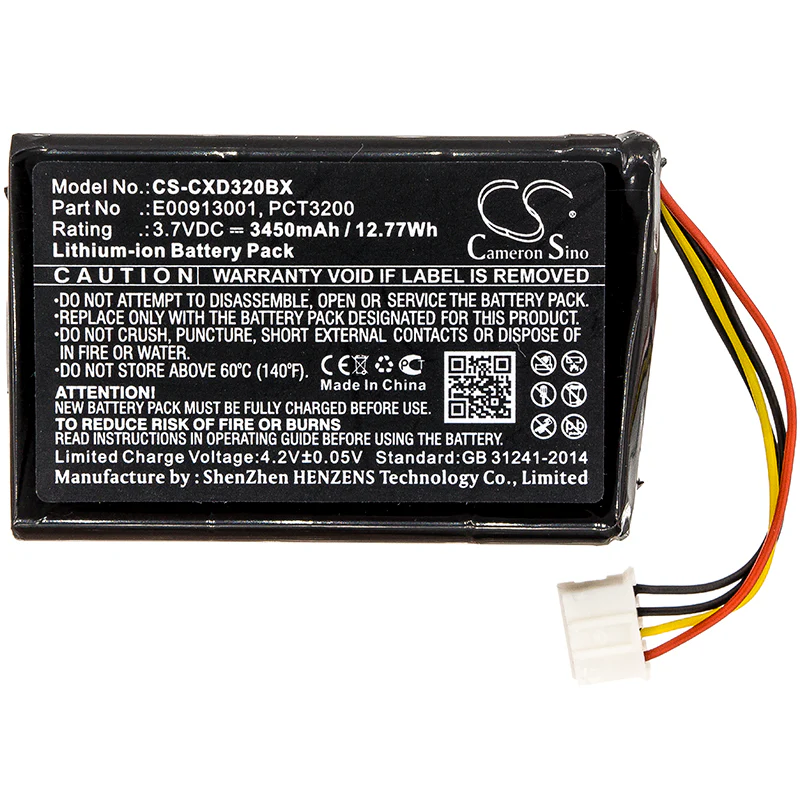 CS-CXD320BX : Battery for C-One e-ID, XGK-C-ONE-E-ID - Replaces C-One E00913001, PCT3200, BP13-001080 - Image 3