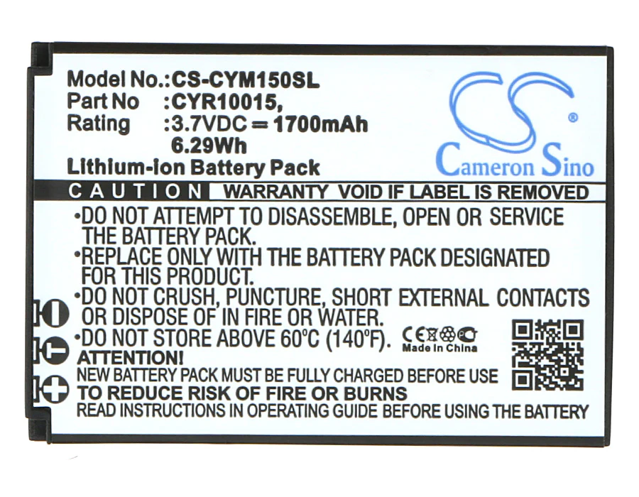 CS-CYM150SL : Battery for Cyrus CM15 - Replaces Cyrus CYR10015, HE-129382 - Image 5