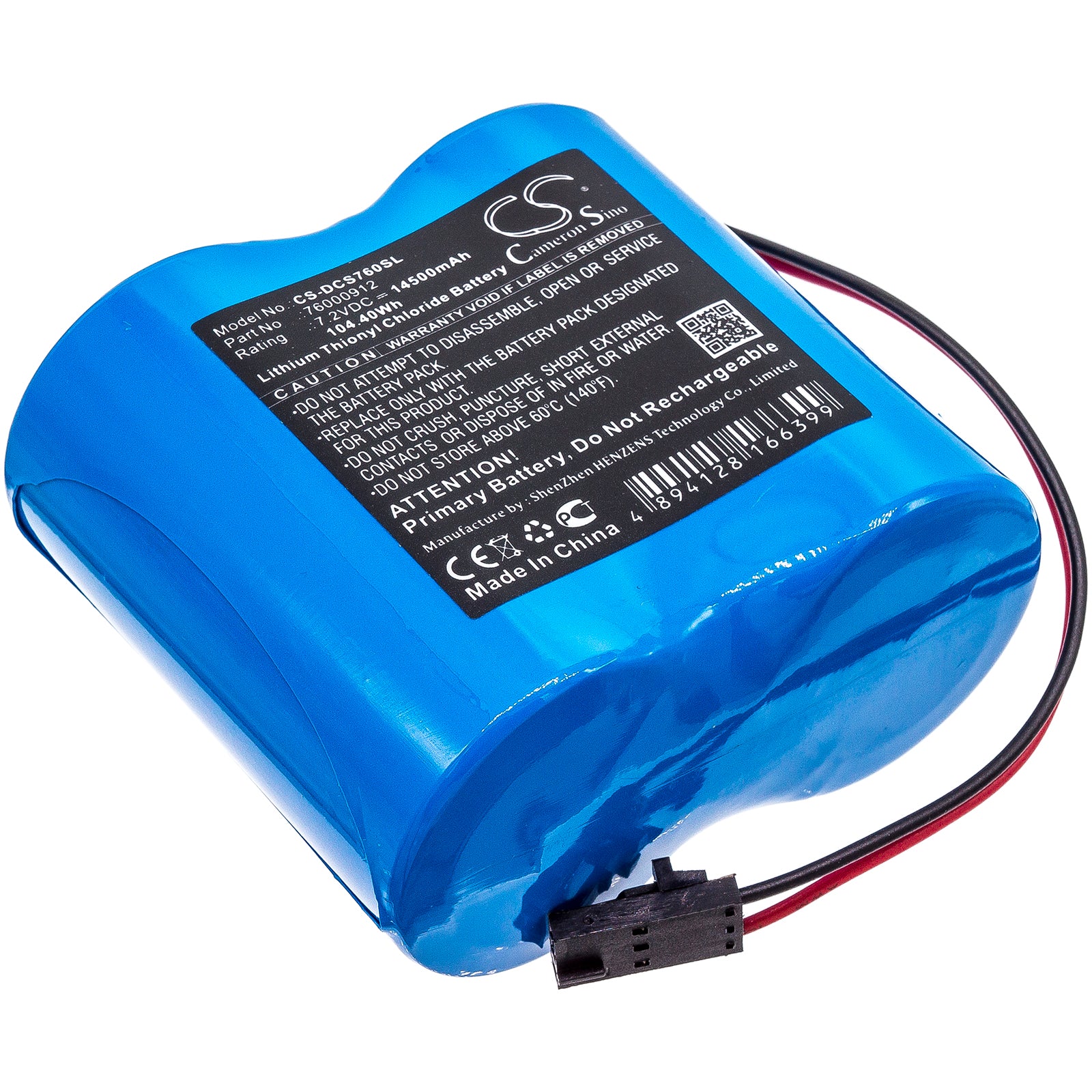 CS-DCS760SL : Battery for Digi Connect Sensor+ - Replaces Digi 76000912