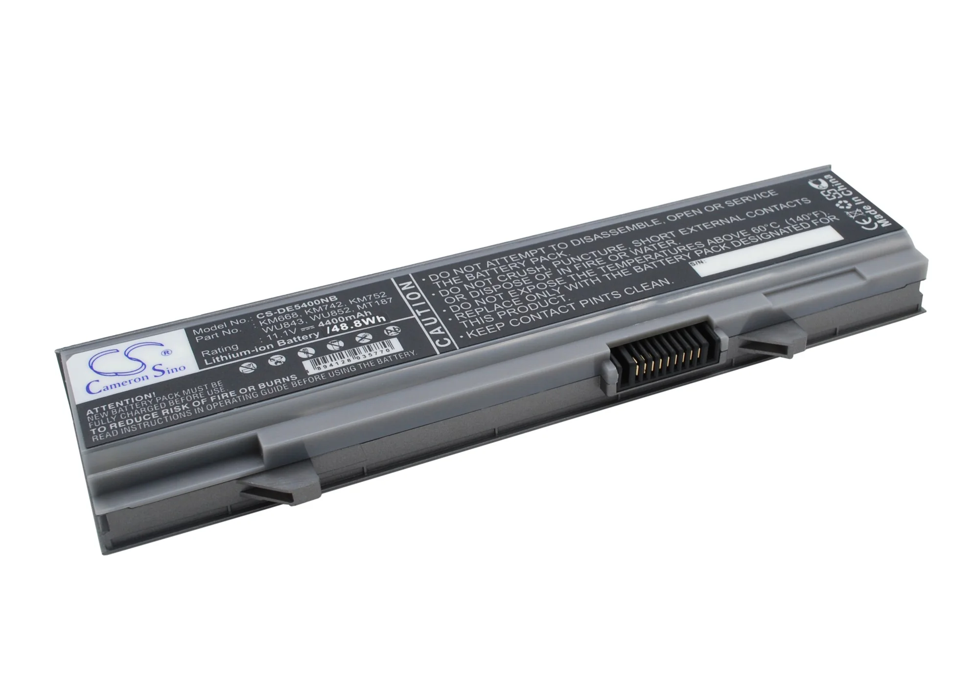 CS-DE5400NB : Battery for DELL Latitude E5400, Latitude E5500, Latitude E5410 and others - Replaces DELL KM668, KM742, KM752 and others - Image 2