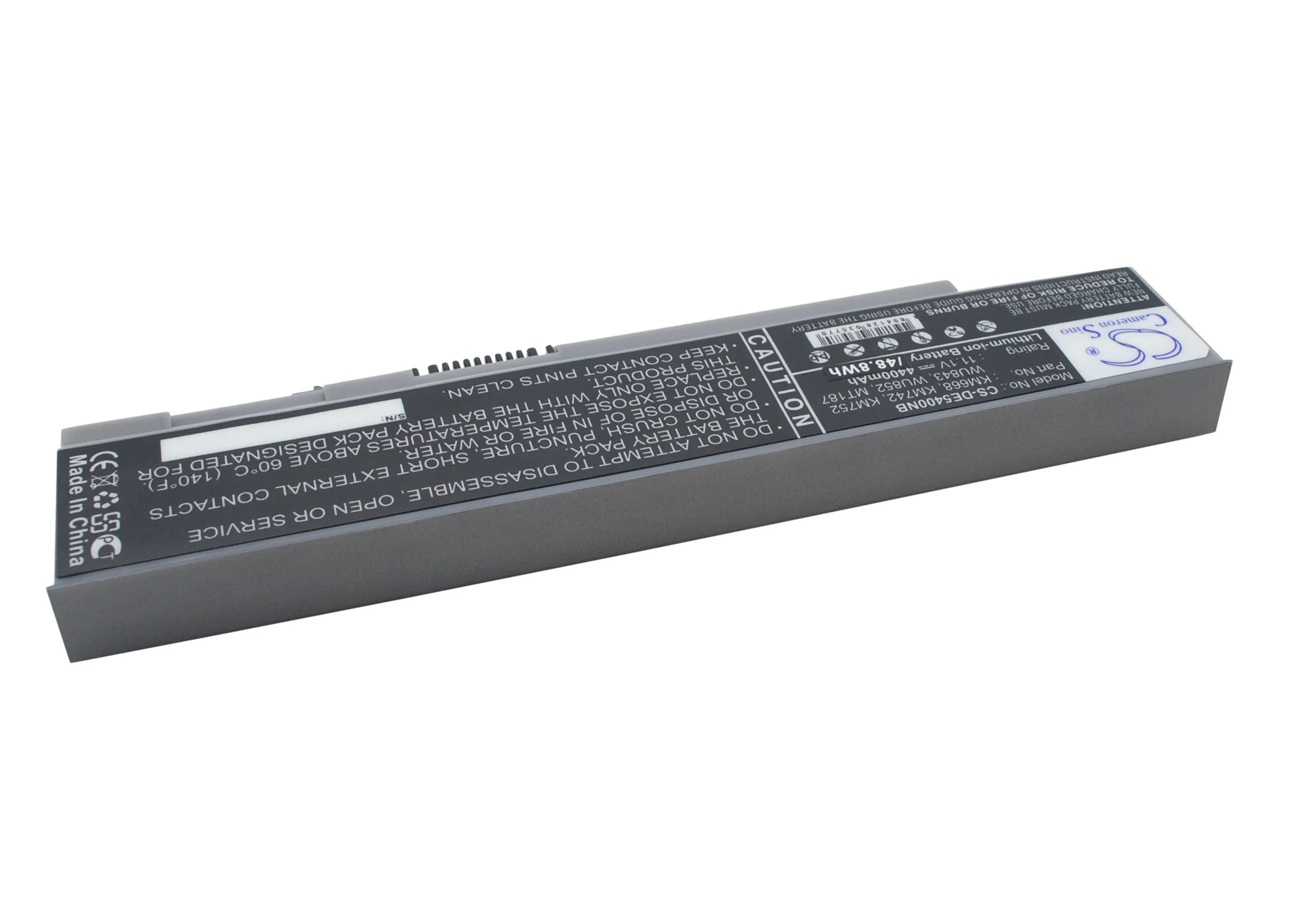 CS-DE5400NB : Battery for DELL Latitude E5400, Latitude E5500, Latitude E5410 and others - Replaces DELL KM668, KM742, KM752 and others - Image 3